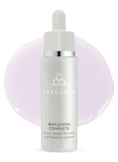 CosMedix COSMEDIX Bakuchiol Complete Plant-Based Retinol Alternative Serum, Improves Appearance of Fine Lines and Wrinkles, Lightweight and Conditioning, Botanical Retinol Alternative, Cruelty Free 