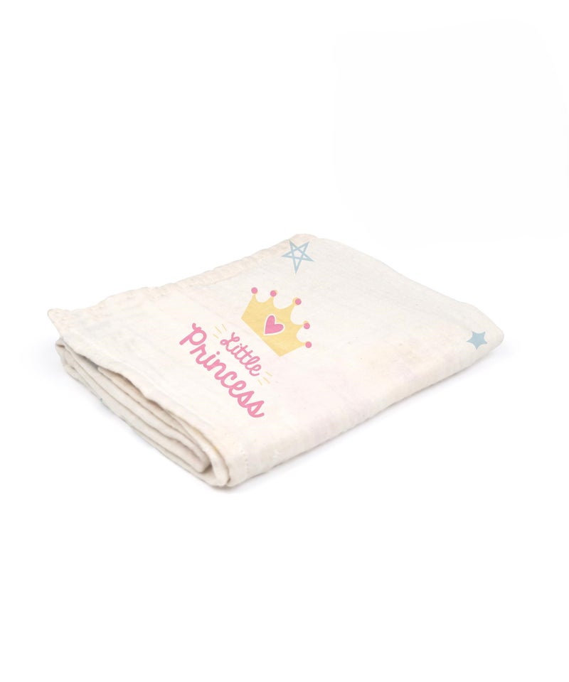 Doctor Towels, Bamboo Baby Swaddle Wrap for New Born, Muslin Towel for Baby, 75 x 75 cm, 300 GSM, Pack of 1 Towels for Newborn, Soft Baby Towels for 0 to 2 Years (Princess) - Image 4
