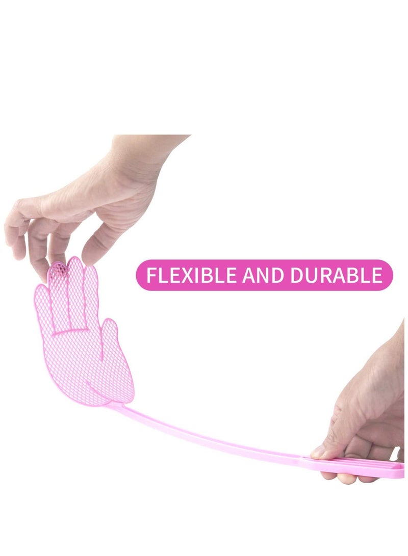 KASTWAVE Fly Swatter Funny Hand Shaped Fly Swatters Durable Colorful for Home Indoor Outdoor Classroom Office Pack of 5  - Image 4