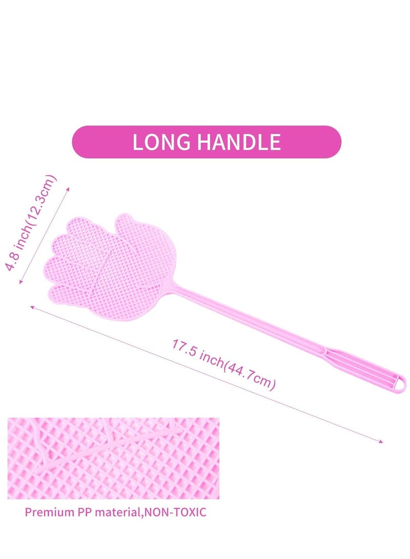 KASTWAVE Fly Swatter Funny Hand Shaped Fly Swatters Durable Colorful for Home Indoor Outdoor Classroom Office Pack of 5  - Image 2