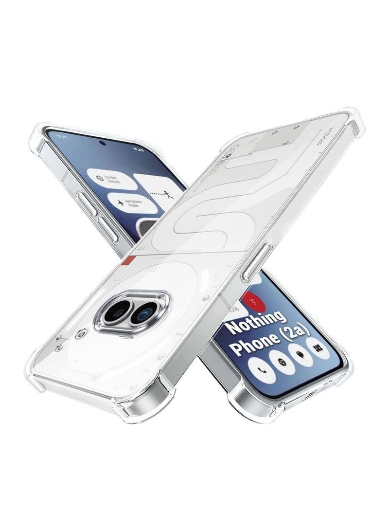 Techie Nothing Phone 2A 5G TPU Bumper Corner Case with Camera Lens Protection Transparent Protective Back Cover - Image 1
