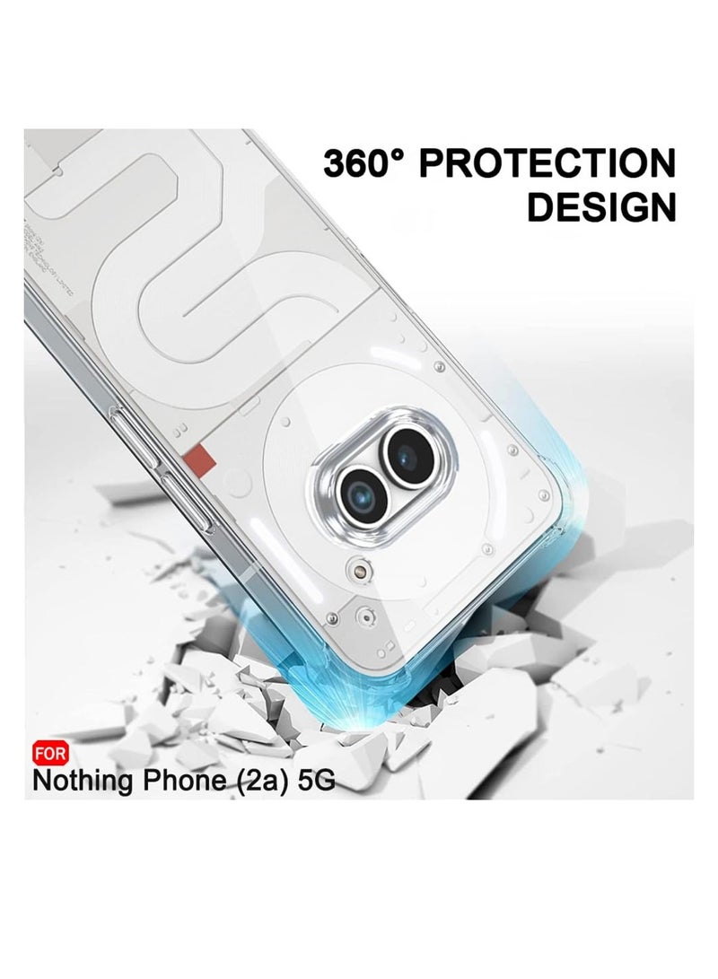 Techie Nothing Phone 2A 5G TPU Bumper Corner Case with Camera Lens Protection Transparent Protective Back Cover - Image 2