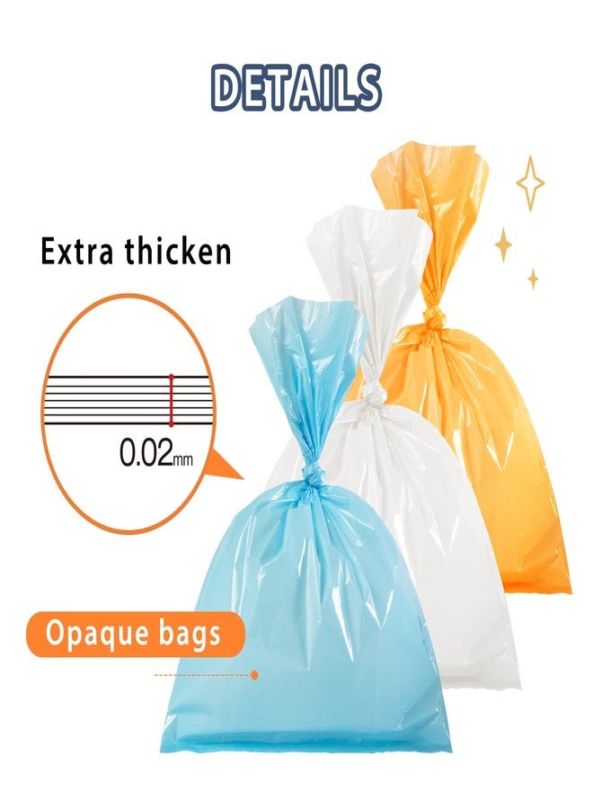 Deefre Odor Sealing Cat Waste Disposal Bags L/120 Count Cat Litter Bags Unscented Cat poop bags Large Capacity Diaper Disposal or Pet Waste Bags[Color:Blue] - Image 2