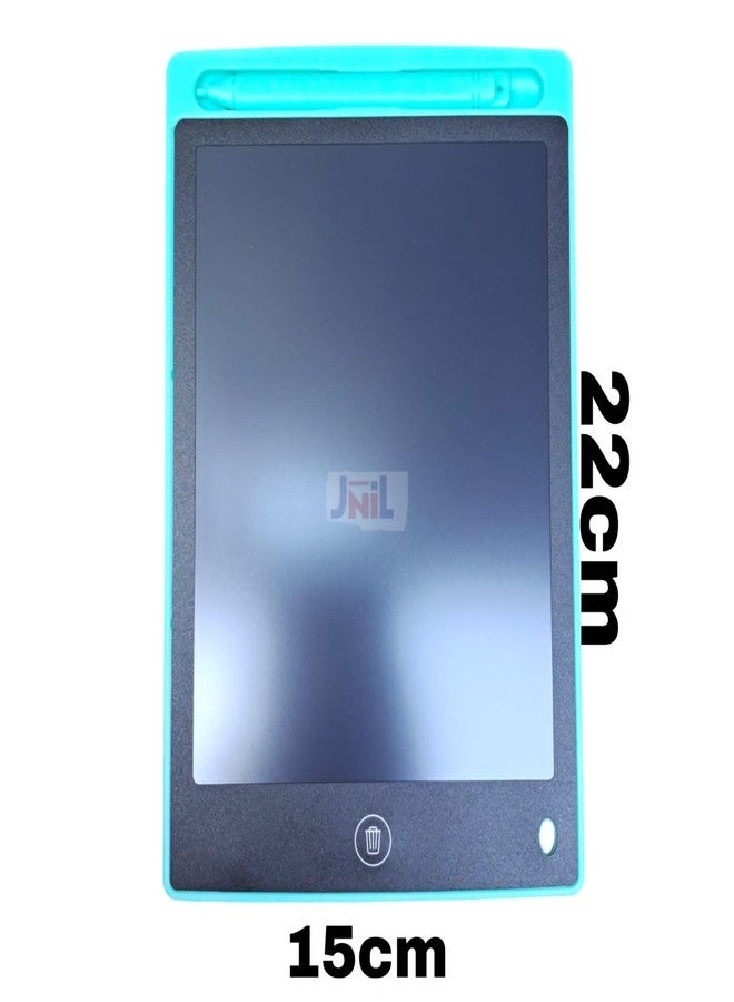 JNiL لوحة كتابة LCD من JNiL، قابلة للمسح وإعادة الاستخدام، لوحة رسم ملونة، مناسبة للأطفال من عمر 3 إلى 8 سنوات (بنين وبنات). (وردي) (أزرق فاتح) - Image 3
