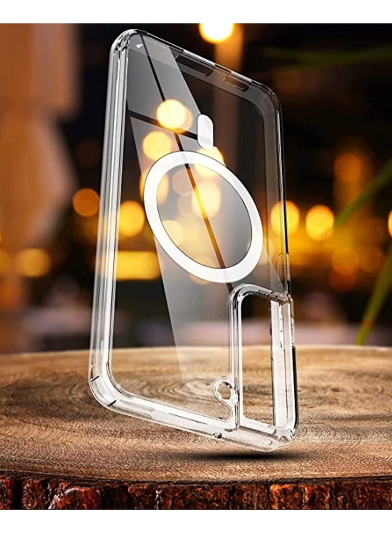 ELTRAZONE Samsung Galaxy S23 Plus Case Slim Thin Magnetic Case Shock Absorption Anti-Scratch Hard Back Crystal Case Cell Phone Cover Compatible with Samsung Galaxy S23 Plus Case - Image 5