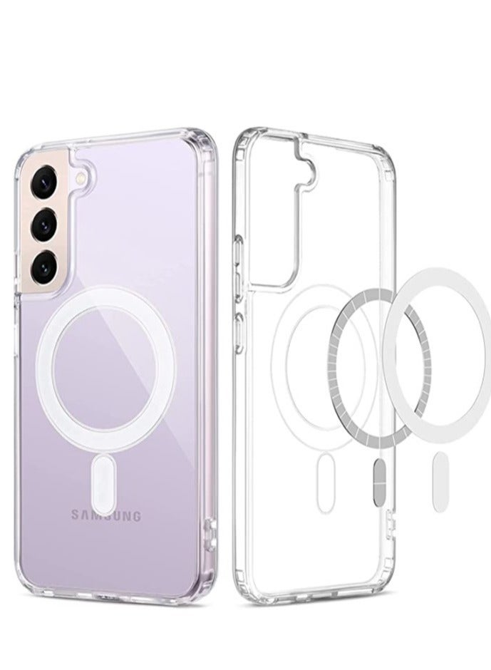 ELTRAZONE Samsung Galaxy S23 Plus Case Slim Thin Magnetic Case Shock Absorption Anti-Scratch Hard Back Crystal Case Cell Phone Cover Compatible with Samsung Galaxy S23 Plus Case - Image 2