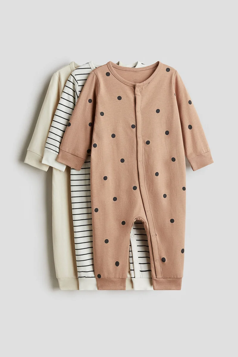 H&M 3-pack cotton pyjamas