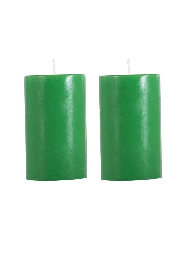 Stone & Feather� (SnF), Size 2.5x3 inches Mogra Aromatic Pillar Candle (Paraffin Wax), Combo Pack, Burning Time 40-45 Hours, for Meditation, Home Decoration, Diwali - Image 2
