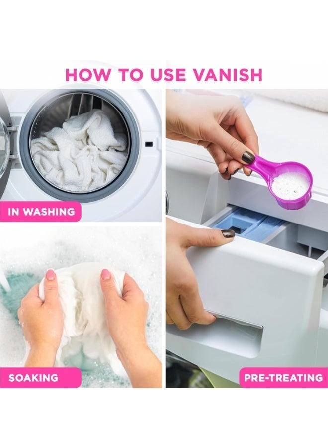 Vanish Oxi Action Whites Fabric Stain Remover Powder 900 G 900grams - Image 3