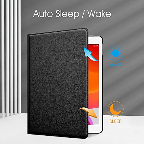 ProElite 360 Rotatable Smart Flip Case Cover for Apple iPad 9.7 inch 2018/2017 5th/6th Generation Air 1 Air 2 with Stylus Pen, Black - Image 3