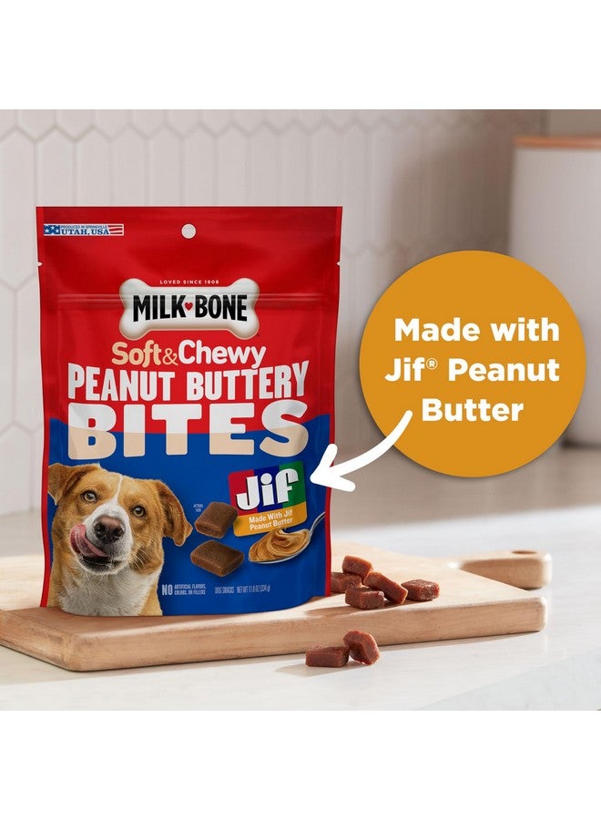 ميلك-بون ميلك بون - قطع زبدة الفول السوداني الطرية للكلاب مع زبدة الفول السوداني من جيف، كيس 11.8 أونصة - Image 5