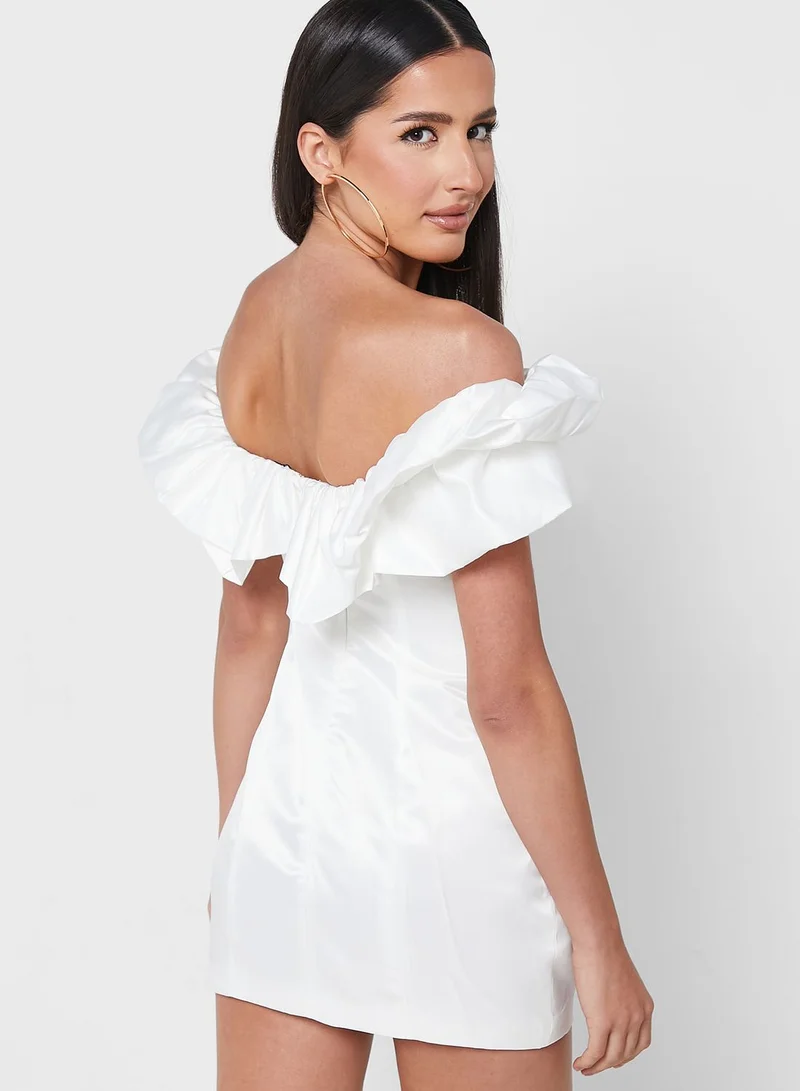 GLAMOROUS Puff Sleeve Bodycon Dress