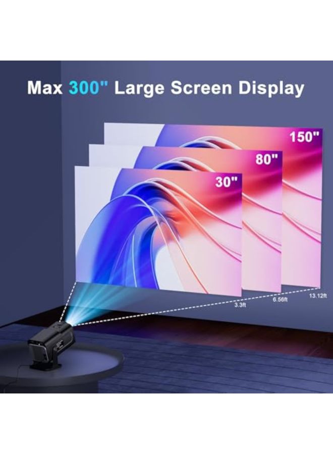 Hy320 Projector Home 4k High-definition Wireless Bluetooth Living Room Wall Projection Portable Projector - Image 3