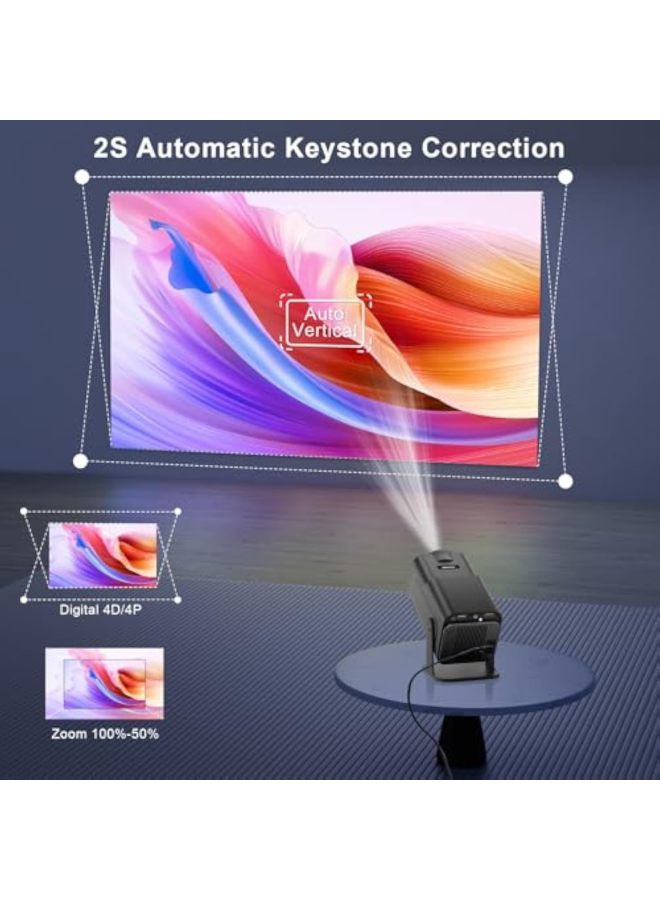 Hy320 Projector Home 4k High-definition Wireless Bluetooth Living Room Wall Projection Portable Projector - Image 4