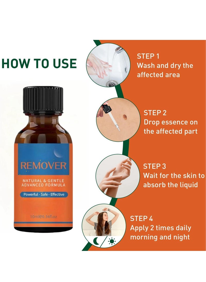 Excefore Warts & Mole Remover Cream,Natural Skin Tag Remover,Skin Tag Remover for Face & Hands & Body,Natural Formula,Skin Tag Remover Liquid,Tags and Mole Remover,Fast-Acting & Effective Skin Tag Remover  - Image 4