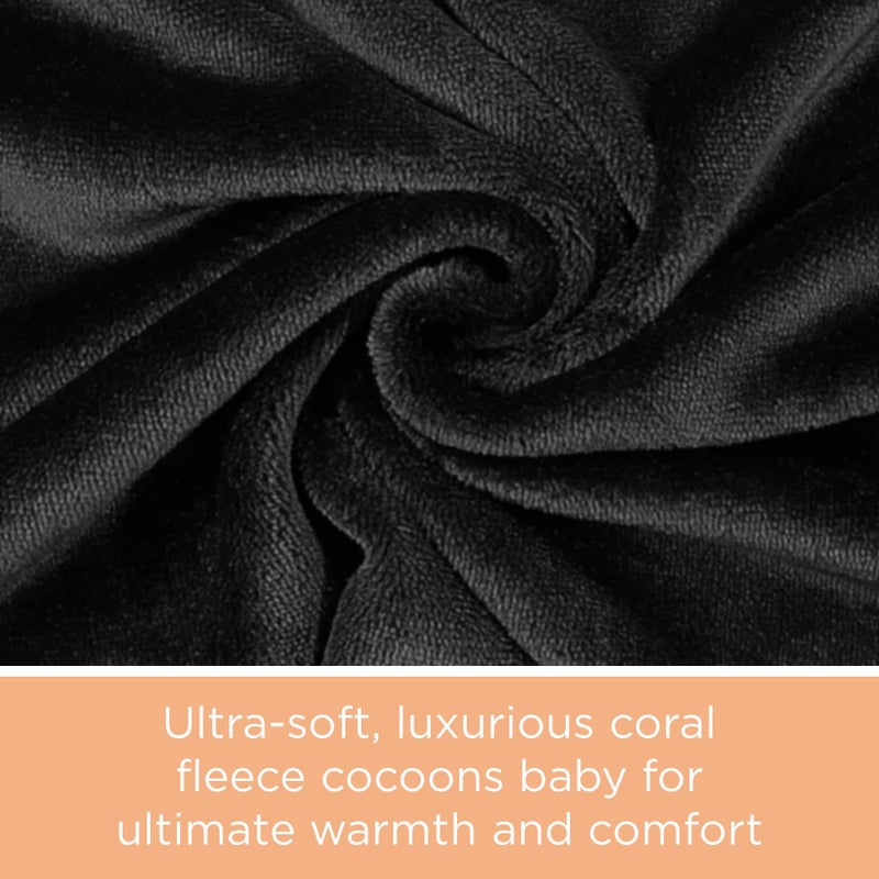 liuliuby Winter Carseat Covers for Baby | Infant Car Seat Cover Baby | Doona Accessories | Warm & Thick Fleece Canopy for Infant & New Born Cold Weather (Gray) - Image 4