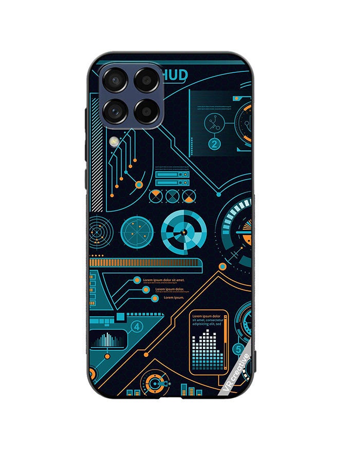 VR CREATIVE Protective Case Cover For Samsung Galaxy M33 Touch Hud Design Multicolour - Image 1