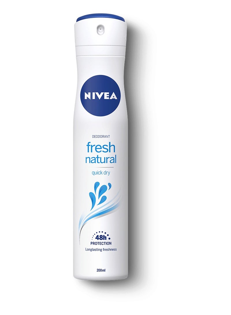 Nivea Fresh Natural, Deodorant for Women, Spray 150ml - Image 2
