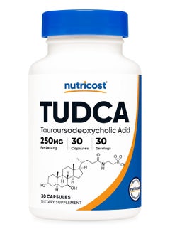 Nutricost Tudca 250 Mg 30 Capsules Tauroursodeoxycholic Acid  - Image 1