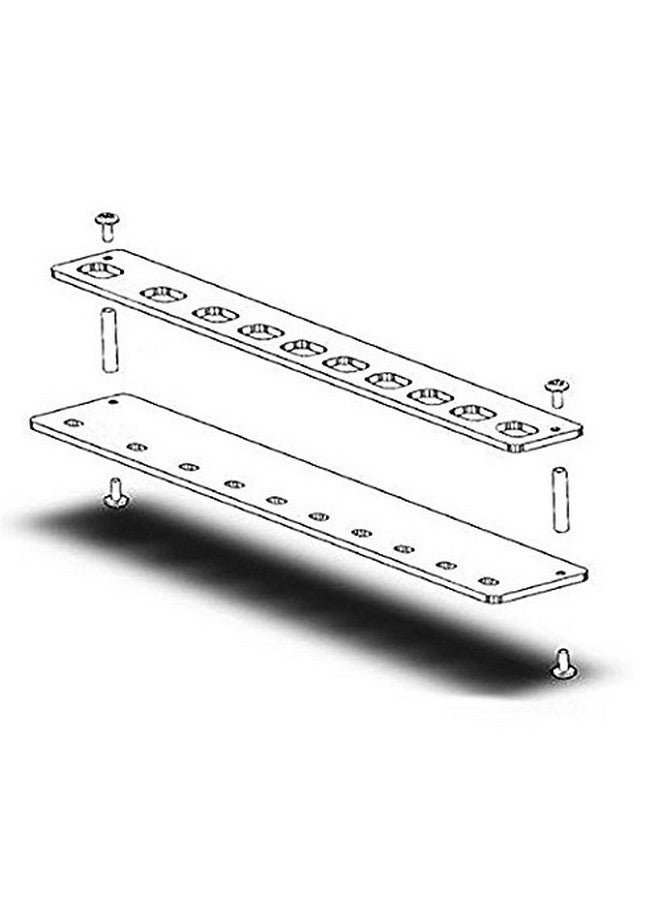 Yoseng Makeup Brushes Holder 10Slot Arcylic Oval Makeup Brush Organizer Transparent Comestic Display Shelf (10Holes) - Image 2