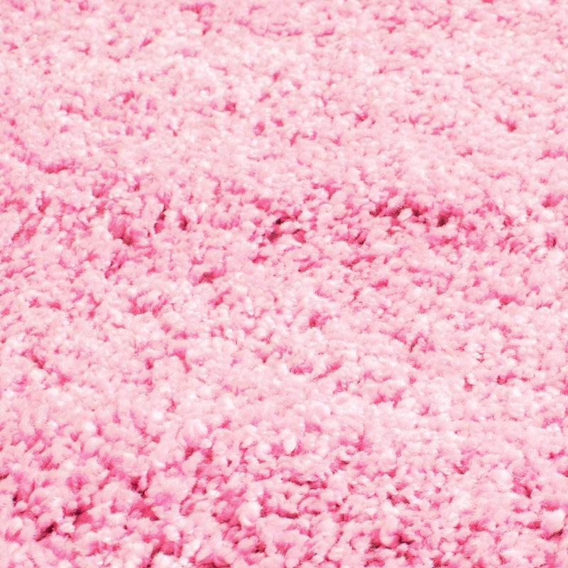 HEAVEN WORLD Polyester AntiSlip Fluffy Fur Modern Shaggy Carpet for Living Room Hallway Guest Room Elegant Bedside Rug Pink Plain 3X5 Feet - Image 2
