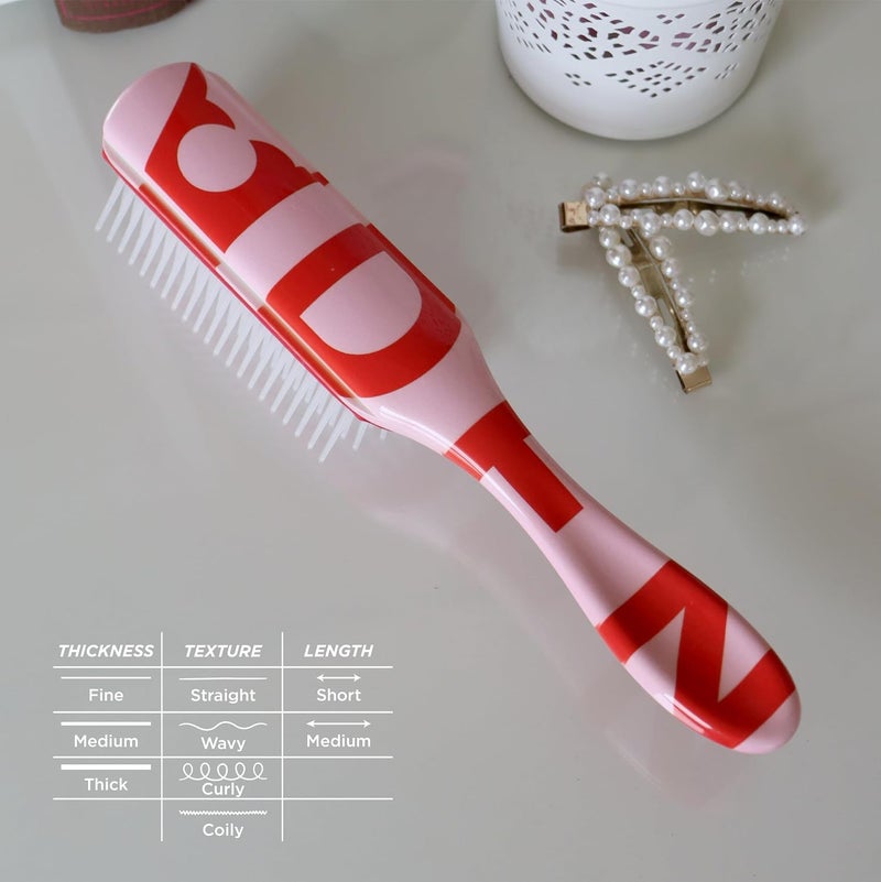 DENMAN D3 Curly HairBrush for Women & Men – 7 Row Detangling & Curl Defining Brush for Natural Curly, Coily, Wavy Hair – Styling Brush for Smooth defined Curls - Image 5