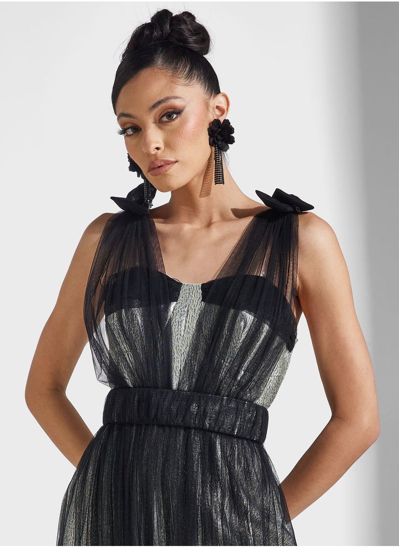 Amri - Mesh Tiered Dress - Image 1