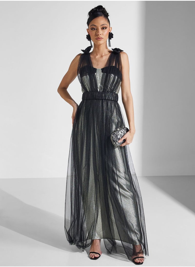 Amri - Mesh Tiered Dress - Image 1