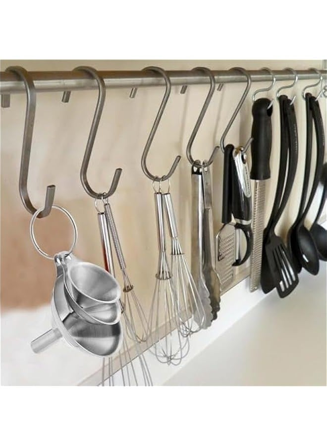 بيوينتي قمائق الفولاذ المقاوم للصدأ ، قمائق الفولاذ المقاوم للصدأ الممتازة ، مجموعة قمائق المطبخ ، قمائق قنينة الورك ، قمائق معدنية صغيرة ، قمائق المطبخ لزيت Essentail ، التوابل ، قنينة (1.7 بوصة / 2.2 بوصة / 2.9 بوصة) - Image 4