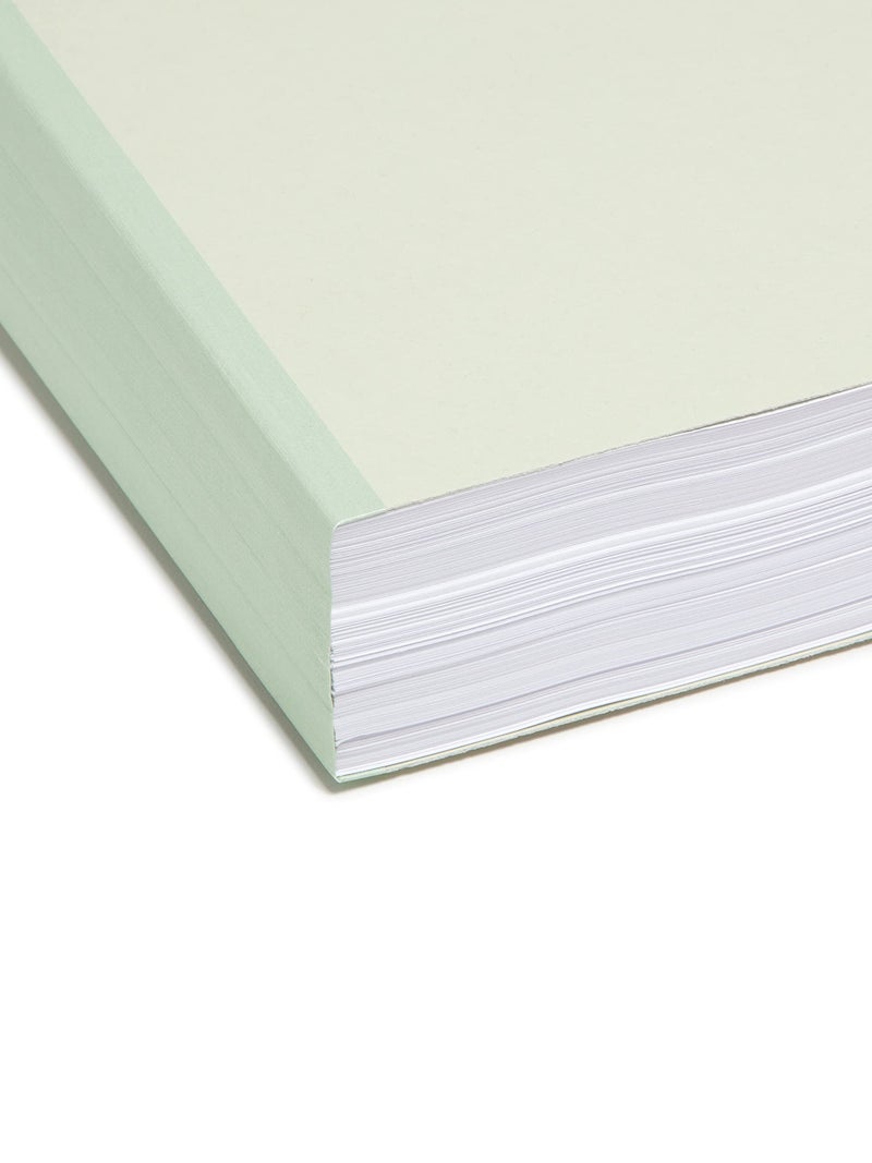 Smead Pressboard File Folder, 1/3-Cut Tab, 2" Expansion, Letter Size, Gray/Green, 25 per Box (13234) - Image 5