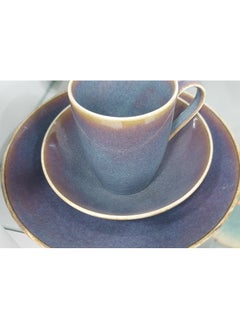 Rosa By Fathy Mahmoud Porcalin dinner set 30 pcs -Rosa FM -azour model  - Image 3