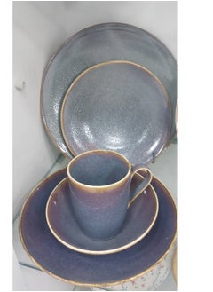 Rosa By Fathy Mahmoud Porcalin dinner set 30 pcs -Rosa FM -azour model  - Image 2