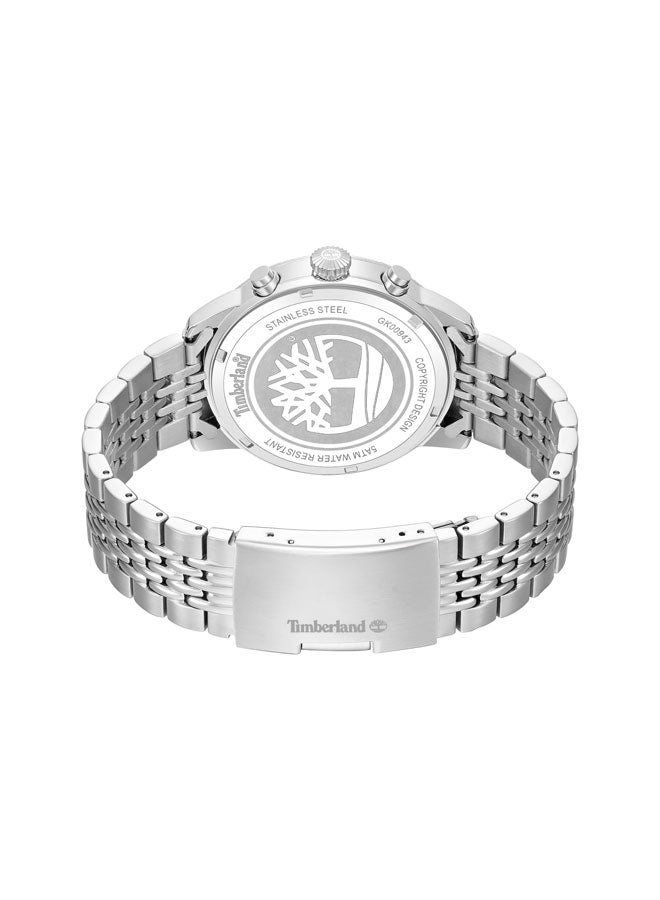Timberland Men Parkman Black Dial Stainless Steel Bracelet Multifunction Watch for Men, 44mm - Image 3