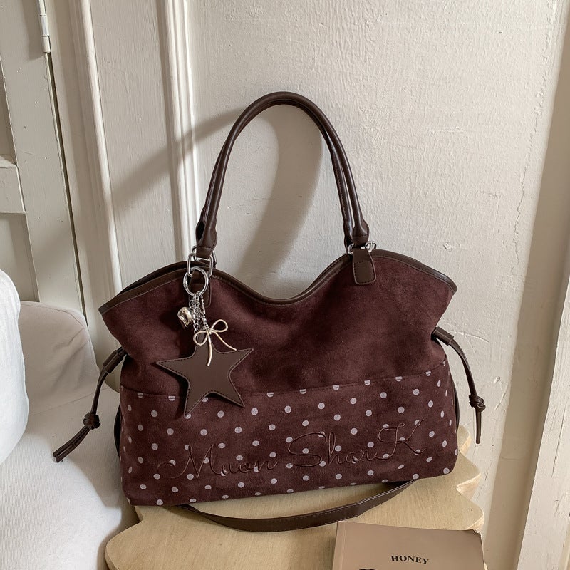 Women's Large PU Leather Tote Shoulder Bag – Retro 2025 Autumn Fashion - Image 1