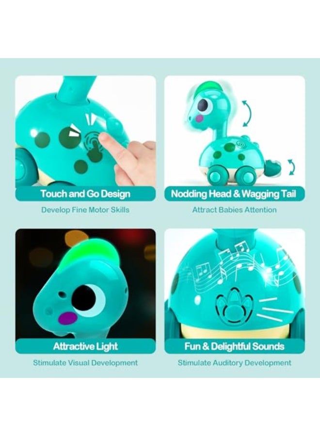 CubicFun Baby Toys 12-18 Months - Touch & Go Musical Light Tummy Time Infant Baby Crawling Toys 12 Months, Toddler Travel Toy for 1 Year Old Boy Gift 1st Birthday Girl Gifts - Image 5