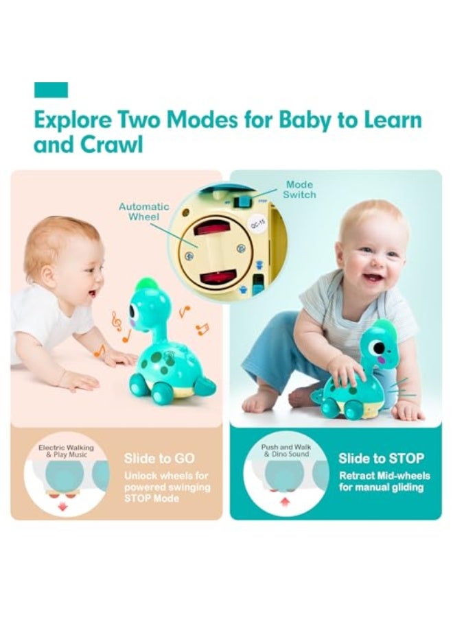 CubicFun Baby Toys 12-18 Months - Touch & Go Musical Light Tummy Time Infant Baby Crawling Toys 12 Months, Toddler Travel Toy for 1 Year Old Boy Gift 1st Birthday Girl Gifts - Image 3