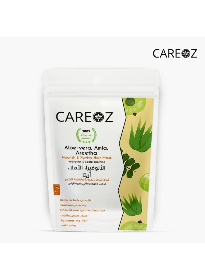 CAREOZ Aloe Vera, Amla & Areetha Hair Mask - Image 1