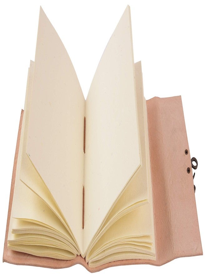 CREATIVE LEATHER ART دفتر يوميات جلدي عتيق منقوش عليه صورة بومة مع قفل - دفتر كتابة قابل لإعادة التعبئة مصنوع يدويًا، دفتر رسم ومذكرات عتيق، ورق فارغ مصنوع يدويًا، دفتر يوميات سفر للرجال والنساء (بني عتيق، 8 × 6 بوصة) - Image 5