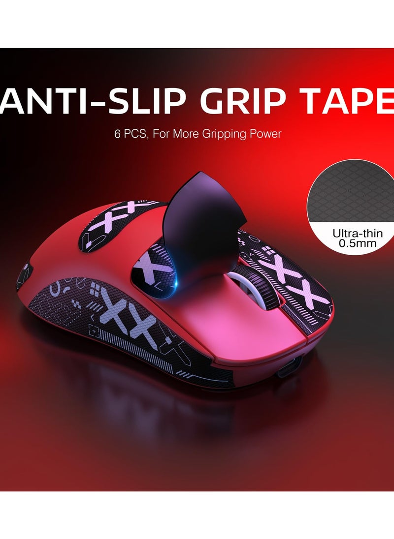 X3PRO 4K/8K Lightweight Wireless Gaming Mouse with Tri-Mode(Wired/2.4GHz/BT),PAW3395 Optical Sensor,26K DPI,Kailh GM8.0 Switch,Long Battery,7 Buttons for PC/Laptop/Win/Mac