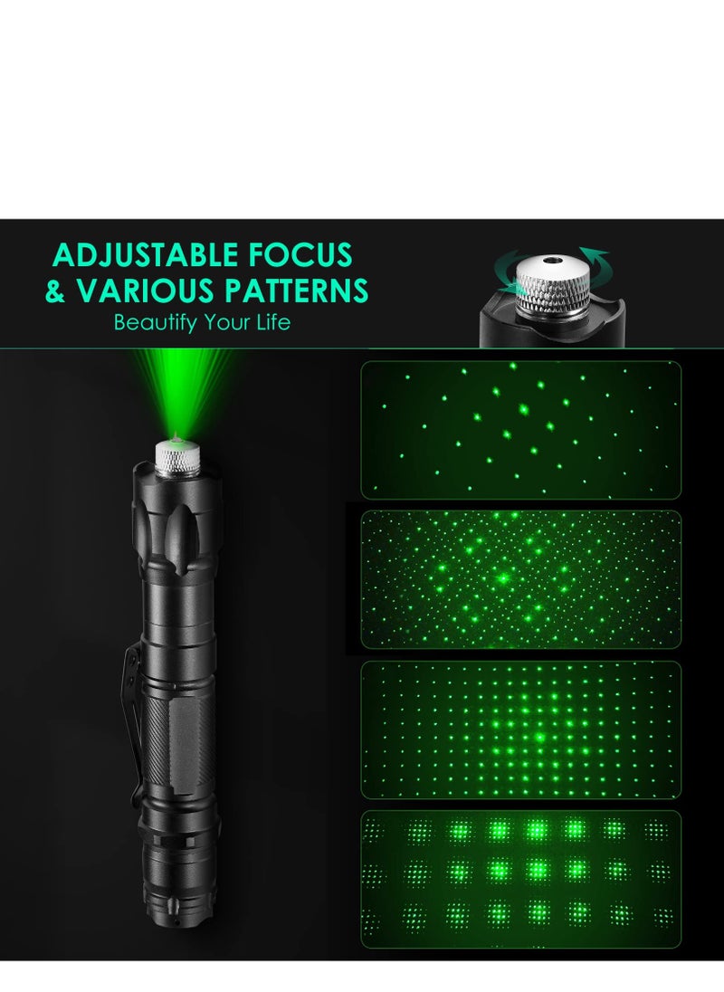 hilimse 3000 Lumen Round Aluminum LED Laser Pointer with Various Lighting Patterns, High Performance, Rechargeable Set,Gift Package  - Image 2