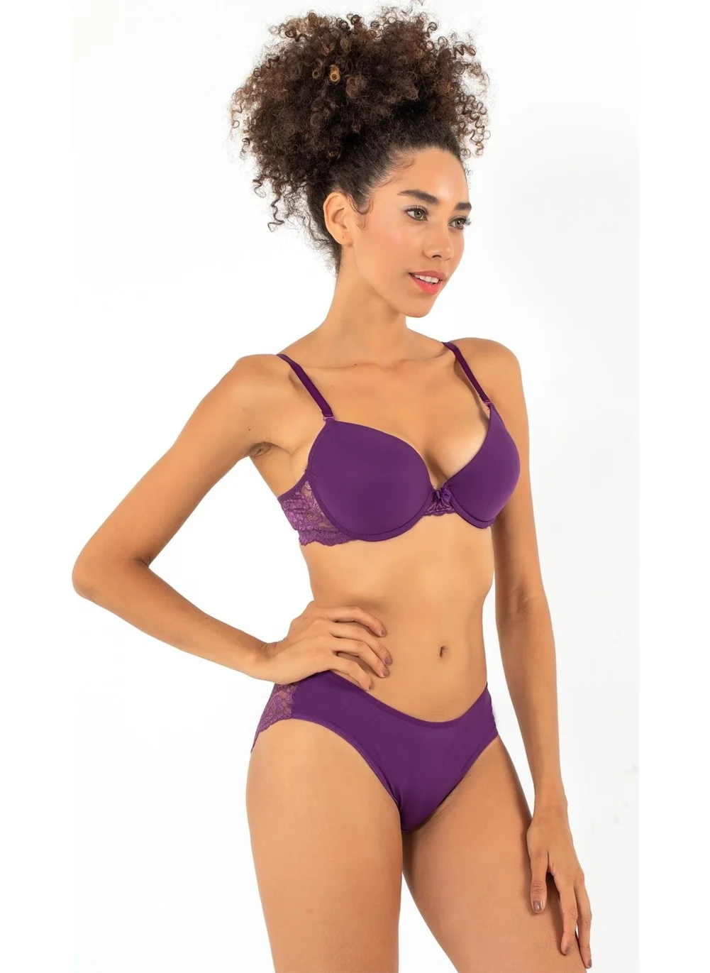 ميور Push-Up Padded Lace Detailed Bra Set