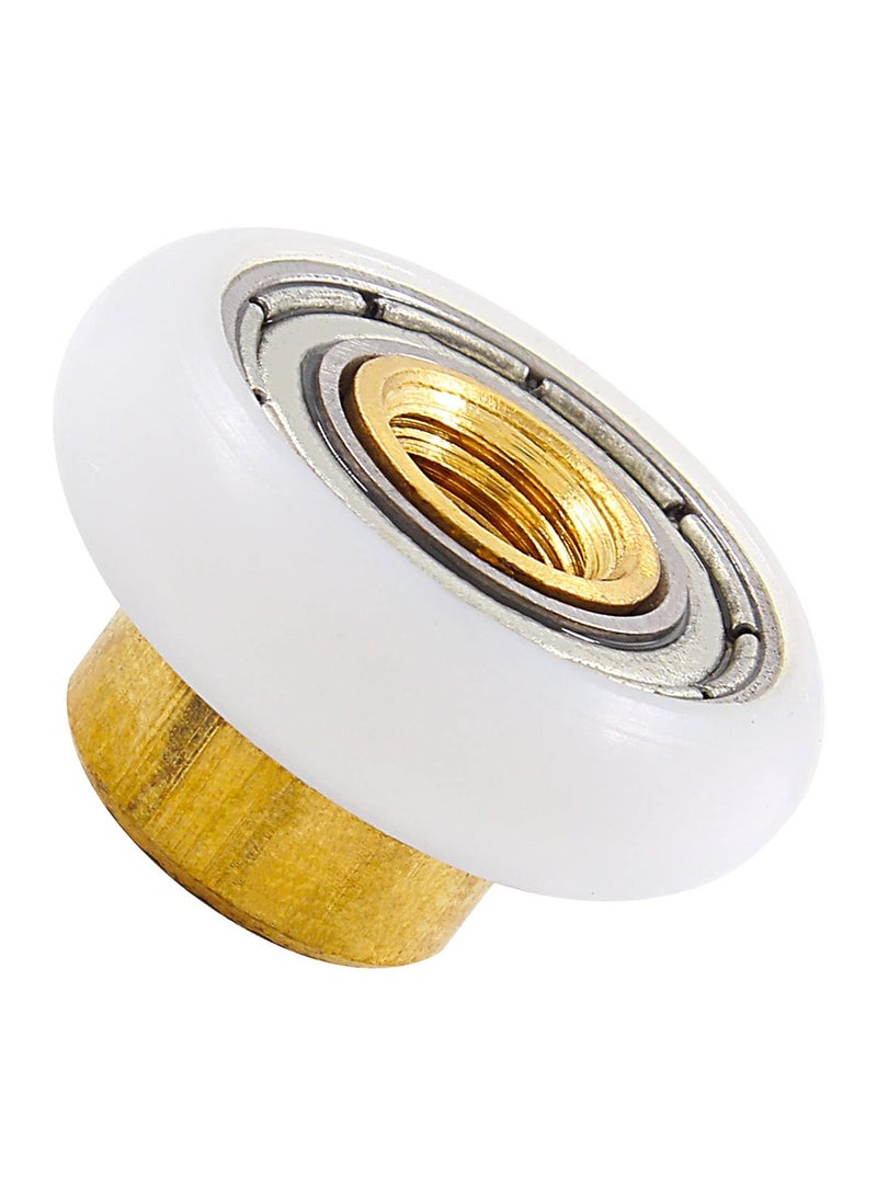 SYOSI 8Pcs Shower Door Roller Runners, 3/4 Inch Sliding Shower Door Wheels Pulleys Replacement Parts for Bathroom Pan Glass Sliding Door（19mm x 5mm） - Image 2