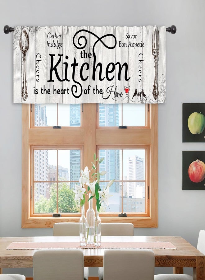 ريديكور ستائر وأغطية نوافذ المطبخ من رييديكور، طقم من 3 قطع، جيب للعمود، قصير 36 بوصة، ريفي، أسود وأبيض، مناسب لغرف النوم والمعيشة الريفية. قماش - Image 4