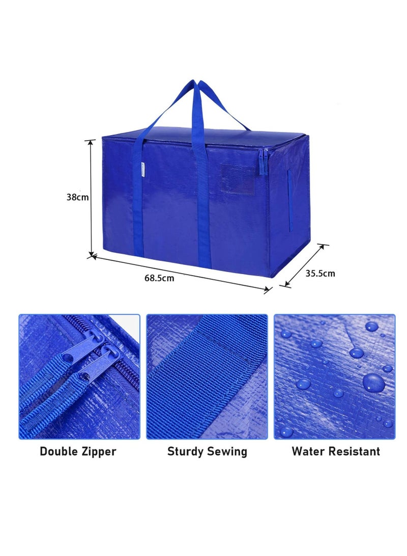 MIXDE Moving Bags,2 Pack Extra Large Space Saver Bags,Heavy-Duty Foldable Storage Tote With Zippers And Handles,College Dorm Room Essentials,Clothes Storage Bins Packing Bags For Travelling Camping  - Image 3