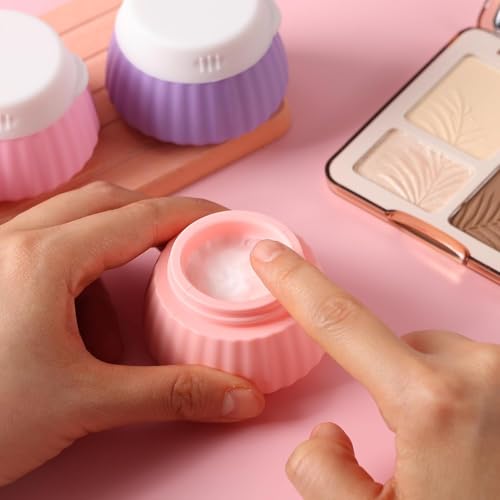 Lyrovo Travel Containers Cream Jars for Toiletries Kit BPA Free, Leak-proof 40ml Travel Size Containers, Travel Accessories Organizer with Lid for Cosmetic Face Hand Body Cream (Pink, 40ml) - Image 4