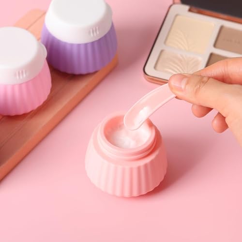 Lyrovo Travel Containers Cream Jars for Toiletries Kit BPA Free, Leak-proof 40ml Travel Size Containers, Travel Accessories Organizer with Lid for Cosmetic Face Hand Body Cream (Pink, 40ml) - Image 3