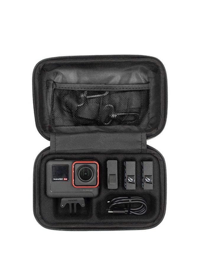 aMagisn Storage Case for Insta360 Ace Pro/Ace – Waterproof Hard Shell Bag with Shockproof Liner, Compatible with Insta360 X3, GO 3, GoPro, Osmo Action – Portable Travel Protective Camera Case with Wrist Strap（Yellow）  - Image 1