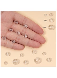 Generic Natural Clear Quartz Crystal Beads Semi Precious Stones Smooth Round Loose Gemstones Jewelry Making String 15 Inches 90-95pcs  - Image 4