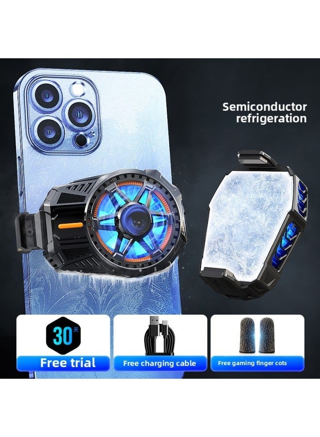 Mobile Phone Radiator Semiconductor Refrigeration Cooling Artifact Water Fan Suitable For Iqoo AppleFor XiaomiBlack Shark 2pro-Color:[specially Designed E-sports] TEC Forced ◇ Rapid Send Finger Cots  - Image 1