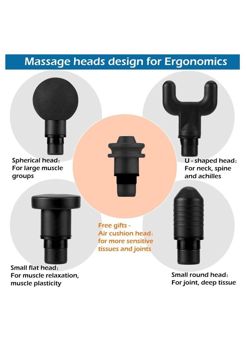 Massage Gun Handheld Deep Muscle Massager Cordless Vibration Massage Device Helps Relieve Muscle Soreness and Stiffness - Image 3